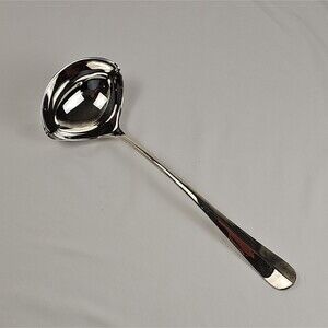 Vintage Silver Plate Serving Ladle Large Soup Gravy Punch Ladle Unbranded